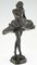 Art Deco Bronzeskulptur einer Tänzerin von Enrico Manfredo für Palma-Falco 2