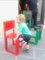 Chaise Easydia Junior Tomato par Massimo Germani Architetto pour Progetto Arcadia 2