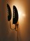 Lampada da parete in ottone a due luci, Germania, anni '50, Immagine 15