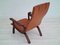 Danish Cognac Leather and Cowhide Armchair, 1970s 15