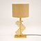 Vintage Brass and Acrylic Table Lamp, Image 1