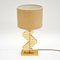 Vintage Brass and Acrylic Table Lamp 2