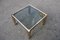 Italian Square 24K Gold Coffee Table, 1970s 6