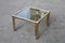 Italian Square 24K Gold Coffee Table, 1970s 9