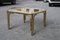 Italian Square 24K Gold Coffee Table, 1970s, Image 1