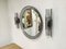 Specchio e applique vintage di Guzzini, set di 3, Immagine 1
