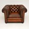 Victorian Style Leather Chesterfield Armchair , 1950s 1