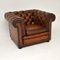 Victorian Style Leather Chesterfield Armchair , 1950s 2