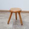 Small Low Pine Stool, 1970s 1