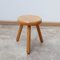 Small Low Pine Stool, 1970s 3