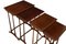 Antique Mahogany Nesting Tables, Set of 4 4