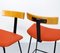 Tabourets de Bar Programme avec Assises Orange par Frank Guille pour Kandya, 1950s, Set de 2 4