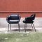 Fauteuils Modernes en Cuir Noir de Cassina, Italie, 1970s, Set de 2 4