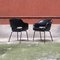 Italian Modern Black Leather Armchairs from Cassina, 1970s, Set of 2 3