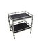 Faux Bamboo Bar Trolley With Faux Slate Shelves 1