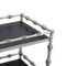 Faux Bamboo Bar Trolley With Faux Slate Shelves 2