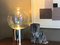 Lampada da tavolo attribuita a Carlo Nason in vetro iridescente e metallo, Italia, anni '60, Immagine 5