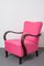 Art Deco Pink Armchairs, 1920s, Set of 2 2