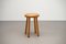 French Pine Stool, 1970s, Immagine 1