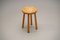 French Pine Stool, 1970s, Image 4