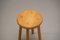 French Pine Stool, 1970s, Image 3