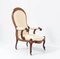 Satinwood Victorian High Back Armchair or Voltaire Chair, 1860s 8