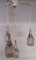 Lampada da soffitto a cascata con 4 paralumi in vetro, anni '70, Immagine 1