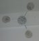 Cascade Ceiling Lamp with 4 Glass Shades, 1970s, Image 5