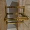 Golden Brass, Chrome and Travertine Dining Table, 1970s 4