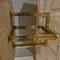 Golden Brass, Chrome and Travertine Dining Table, 1970s, Image 4