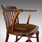 Antiker Englischer Captain's Chair aus Mahagoni 9