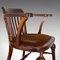 Antique English Mahogany Captain's Chair 9