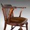 Antique English Mahogany Captain's Chair, Image 9