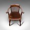 Antique English Mahogany Captain's Chair 7