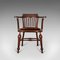Antique English Mahogany Captain's Chair, Image 2