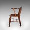 Antiker Englischer Captain's Chair aus Mahagoni 5