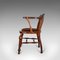 Antique English Mahogany Captain's Chair, Image 5