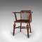 Antique English Mahogany Captain's Chair 3