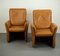 Leather Lounge Chairs by Tobia & Afra Scarpa, 1970s, Set of 2 9