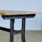 Industrial Table With Cast Iron Base 9