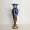 Amphora Murano Glass Vase With Bronze Base, 1970s 1