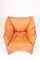 Armchair in Patinated Leather by Mario Bellini for Cassina, 1970s 8