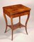 Small Brown Walnut Biedermeier Side Table, Austria, 1830s 1