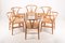 Wishbone Chairs in Patinated Oak by Hans Wegner, 1960s, Set of 6, Image 2