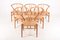 Wishbone Chairs in Patinated Oak by Hans Wegner, 1960s, Set of 6 1