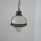 Antique Two Tone French Opaline Pendant Light, Image 1