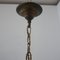 Antique Two Tone French Opaline Pendant Light 5