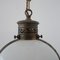 Lampe à Suspension Antique en Verre Opalin Bicolore, France 6