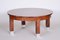 Early 20th Century Art Deco Walnut Low and Wide Coffee Table, 1920s 9