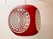 Vintage Colani UFO Ceiling Lamp in Red Plastic from Massive Lighting, 1970s, Image 4
